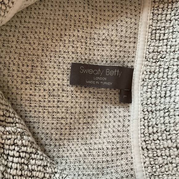 Sweaty Betty Restful Boucle Zip Jacket Grey - Large EUC - Picture 3 of 5